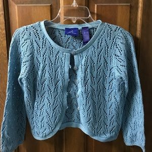 JH Collection.  Turquoise shrug